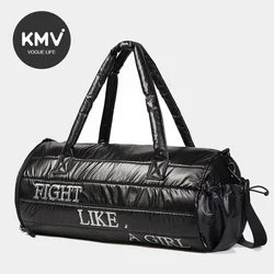 Модная блестящая женская сумка для фитнеса