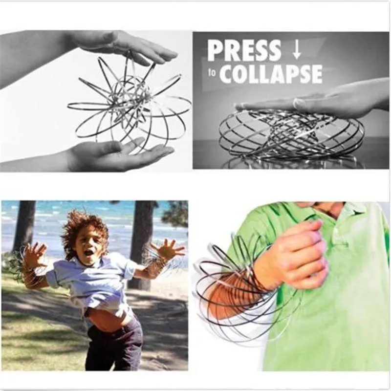 Magic Wristbands Flow Ring Toys Kinetic Spring Toy Funny Outdoor Game Intelligent Toy