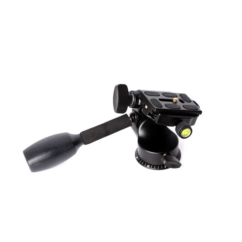 QZSD Q08 Aluminum Video Tripod Ball Head 3 way Fluid Head Rocker Arm with Quick Release