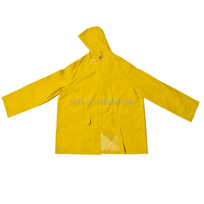 Heavy duty PVC/Polyester raincoat and pants with low price