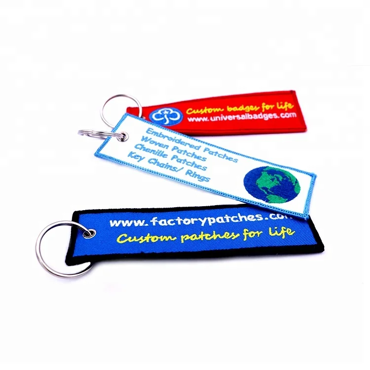 Оптовая продажа двухсторонний брелок с вышивкой/брелок