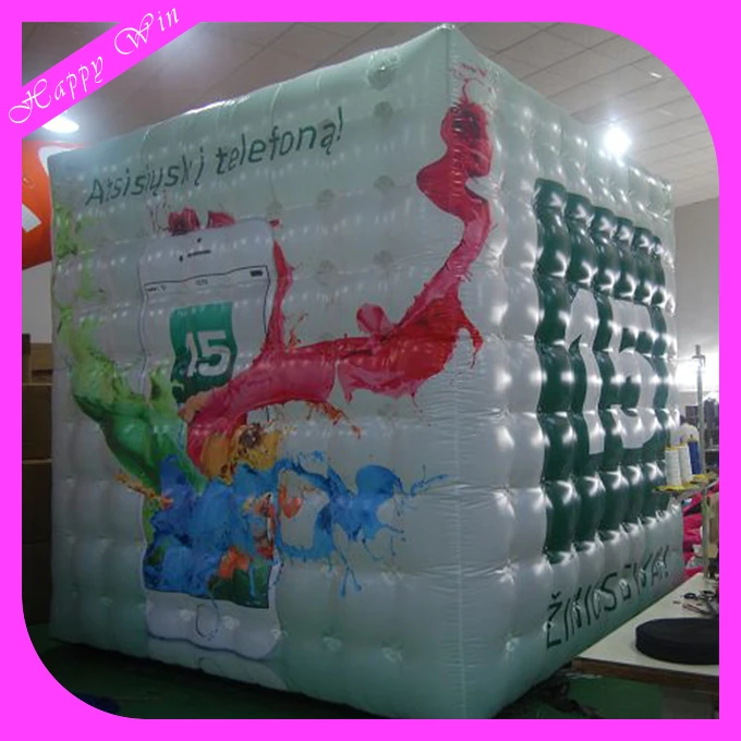 Inflatable Rubiks Cube with LED lighting 3d led cube