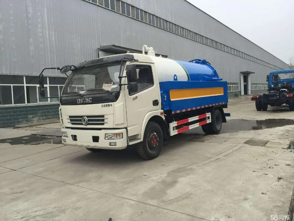 Dongfeng vacuum sewage suction combined jetting sewer cleaning sucking trucks