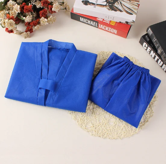 Disposable patient gowns hospital surgical pajamas nonwoven medical robe