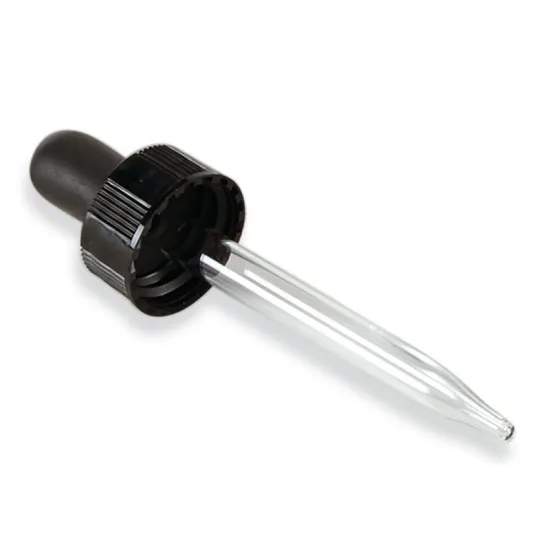 Glass oil dropper bottle