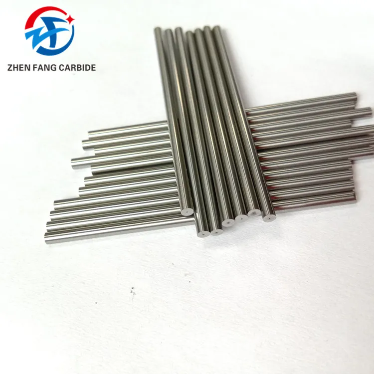 customized 50mm length one coolant hole solid tungsten carbide rod