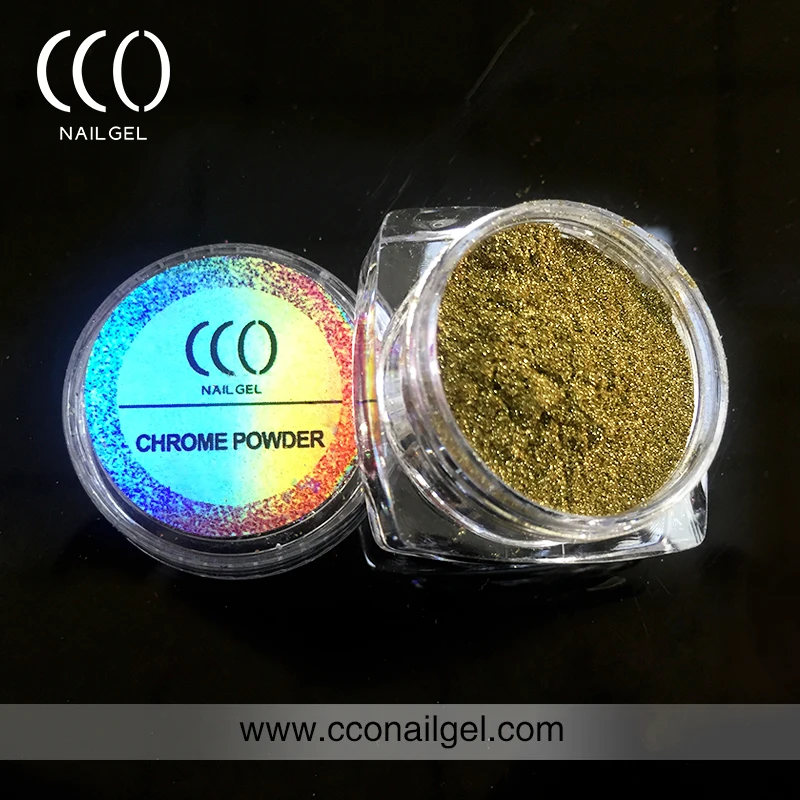 CCO factory raw material 1gram chameleon pigment nail powder wholesale chrome glitter nail powder