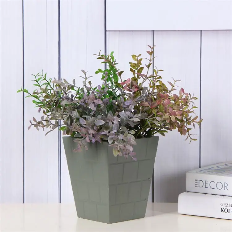 New Arrival Good Offer Green White Ficus Leaf Tree Artificial Plants Of Leaves