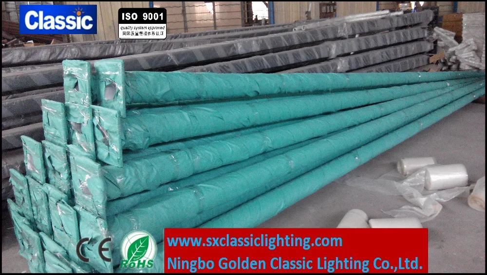 Q235 3m-35m high mast pole foundation design / galvanized pole manufacturers/ street light poles