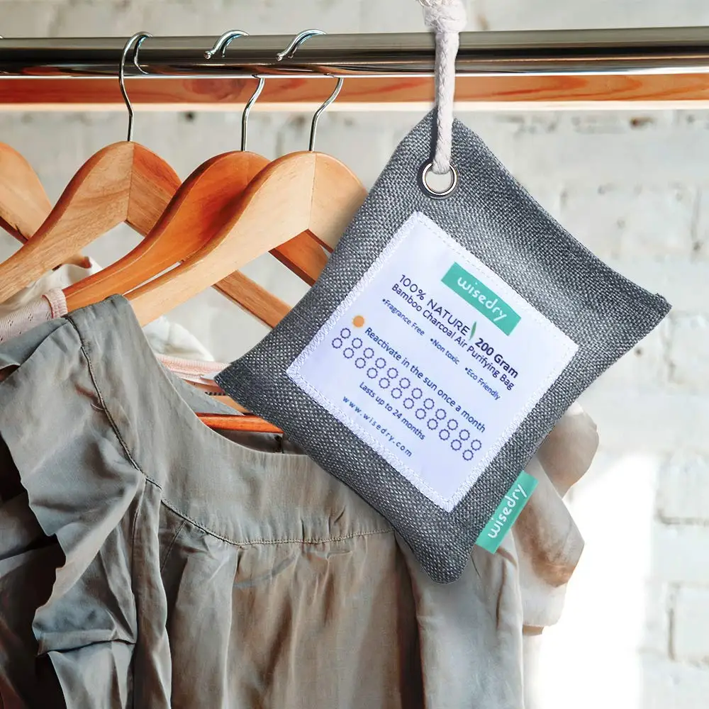 bamboo charcoal  bags absorber smells in the refrigerator Bamboo Charcoal Air Purifying Bags 200g