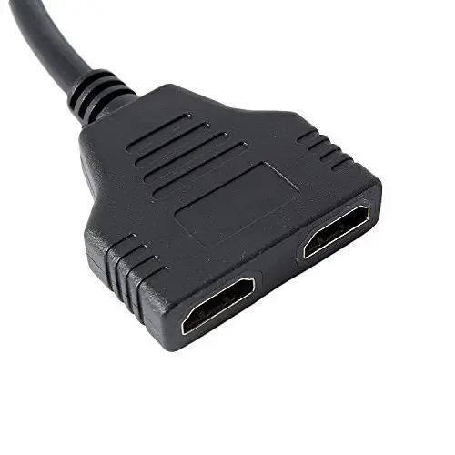 Hot Selling 1080P HDMI Male to Dual HDMI Female 1 in 2 out Splitter Cable Adapter Converter for LCD Projectors