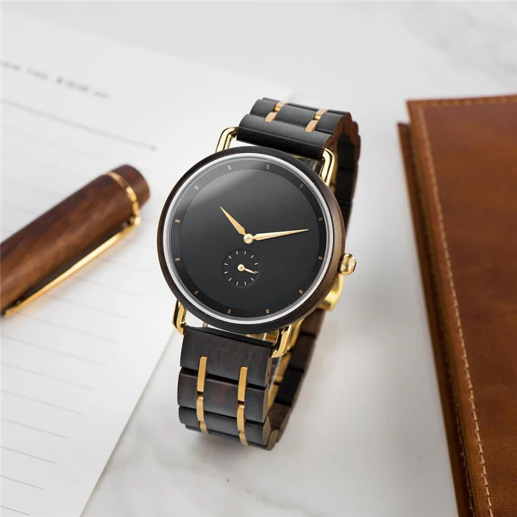 
2019 Art in wood and metal Fashion men and women quartz or automatic custom logo wood watch 