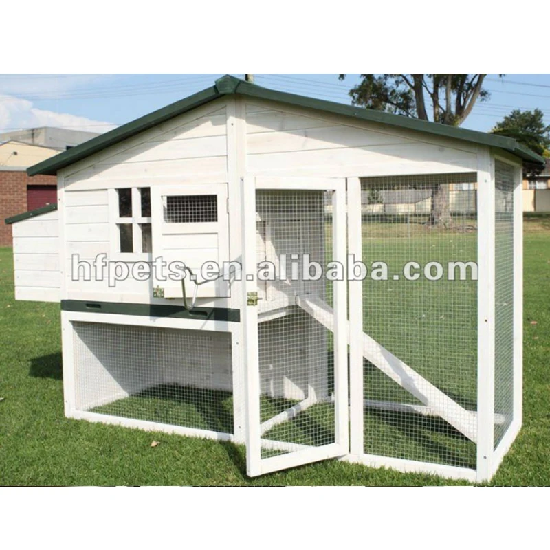
New design white wooden chicken coop HF-CC1016 