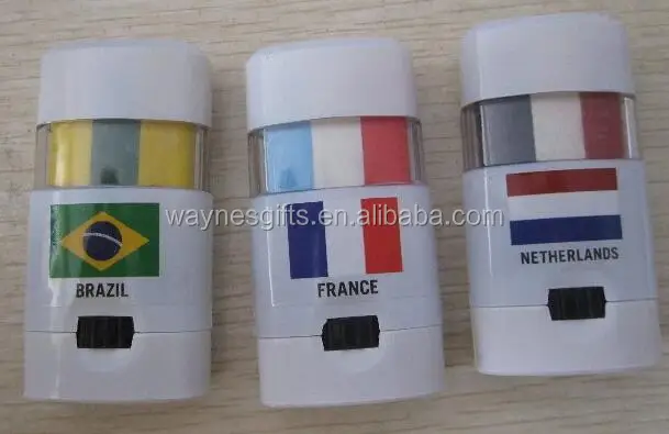 custom Safe and non-toxic Brazil face painting designs fans face paint