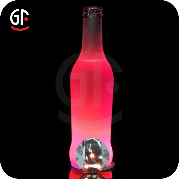 Ce,Rohs Approval Wine LED Sticker With 3M Round Led Light Base For Glass Cup or Bottle