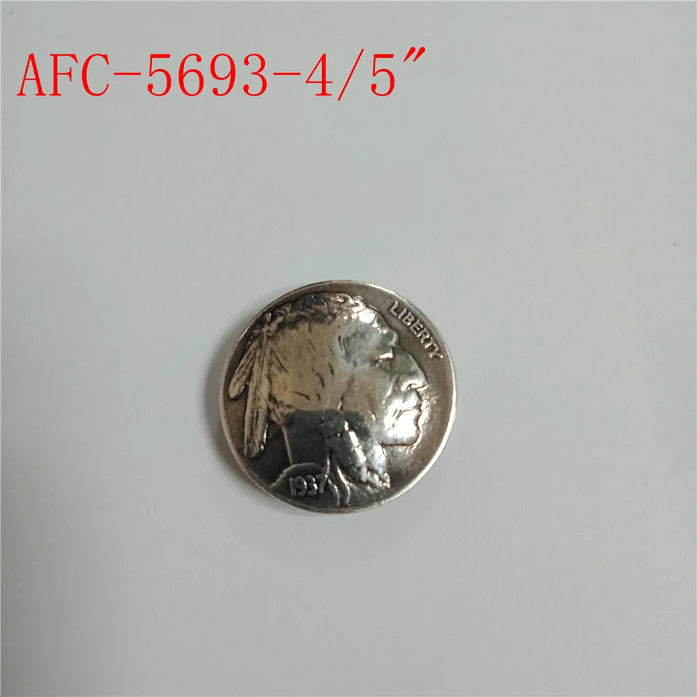 nickle coin conchos with screw back