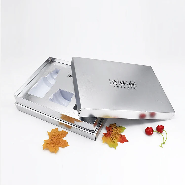 Картонная металлическая Серебристая фольга, упаковочная бумага, косметичка