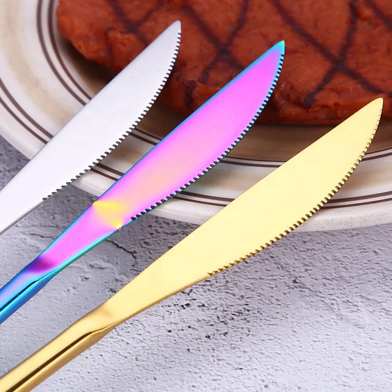 
High quality korean cutlery dinner knife, stainless steel steak knife 