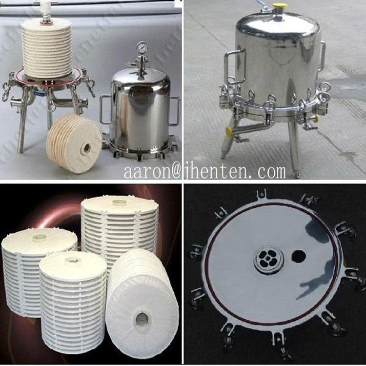 Sanitary Grade SS316L Wine Lenticular Filter Housing, Depth Filter for wine beer filtration