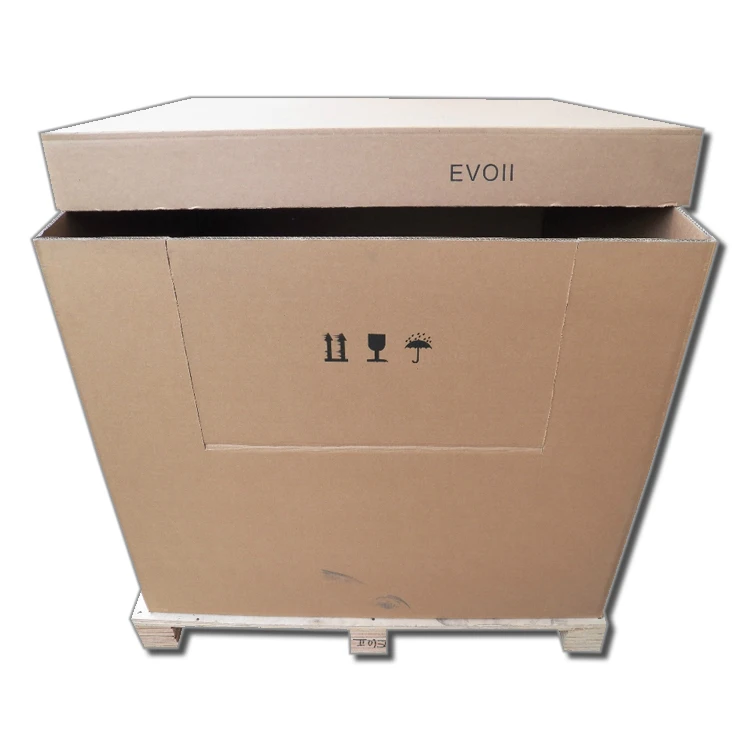 Транспортировочная бумажная коробка для тяжелых условий эксплуатации с бумажным поддоном