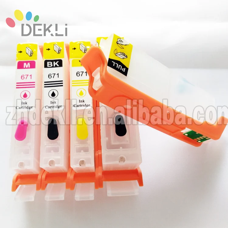 5 Color CISS Ink Cartridge for Canon TS9060 TS8060 TS6060 Printer with Permanent reset chip