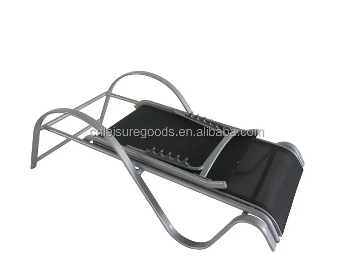 Uplion Outdoor Foldable Aluminum Leisure Pool Sun Lounger Beach Sling Chair Garden Sunbed