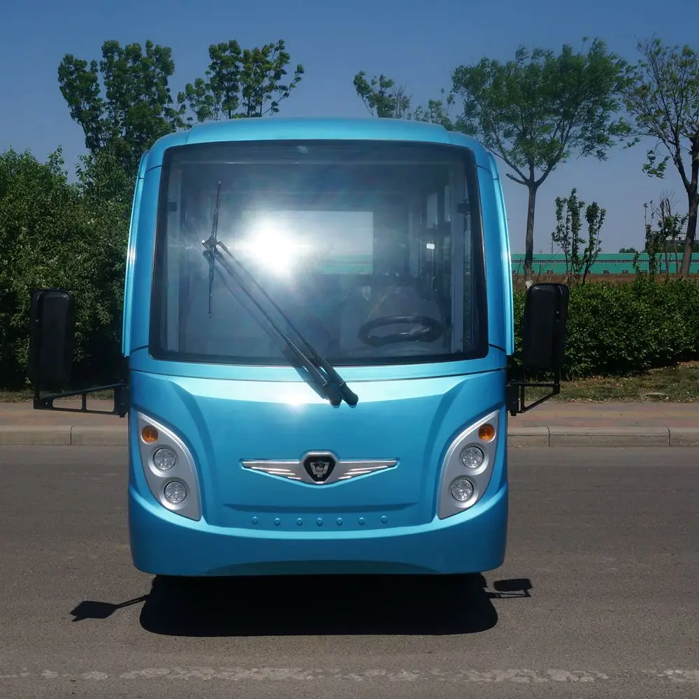 Battery 4 wheels electric vehicle buses with doors