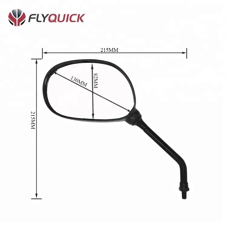 ZF001-63 наивысшего качества послепродажного черный пластик заднего вида мотоцикла Зеркало для YBR125