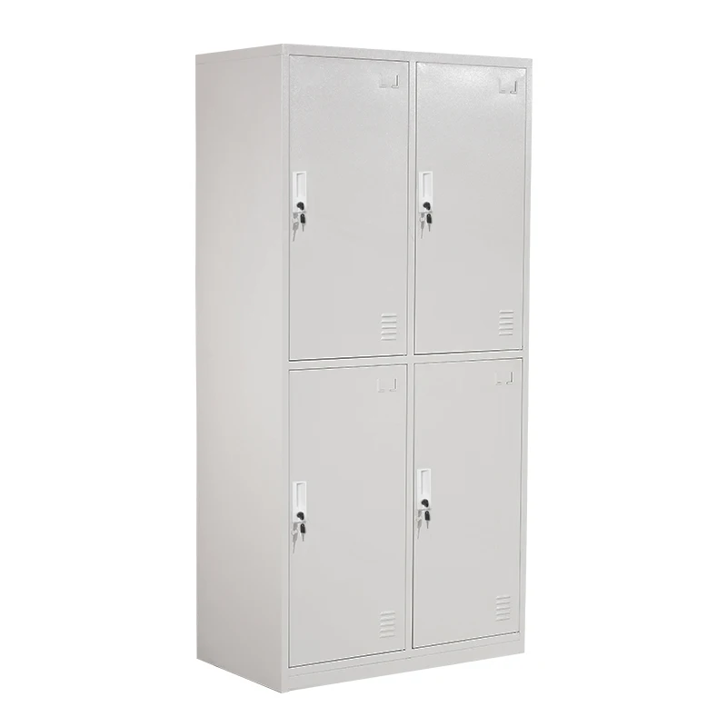 Home furniture colorful designs 4 door locker steel almirah godrej