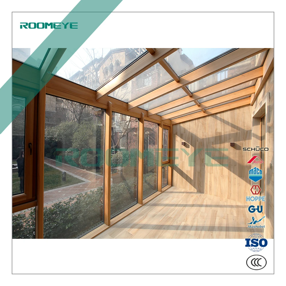 Aluminum wood coffee lounge, winter garden /Conservatory