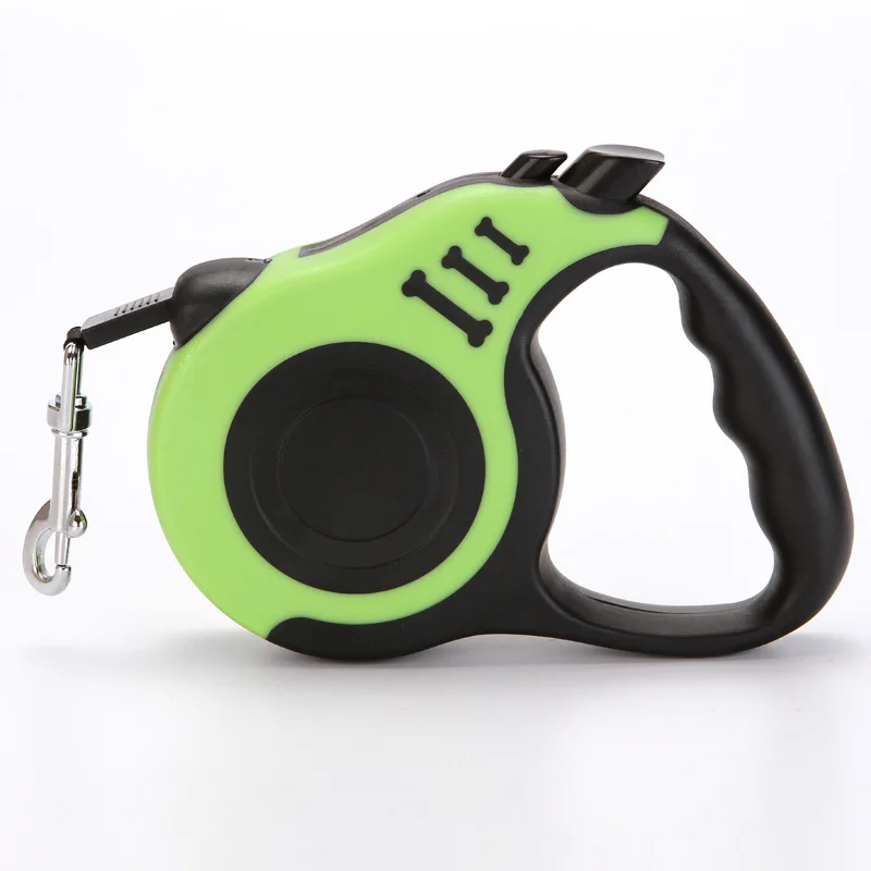 
Retractable automatic dog walking leash with break and lock button 