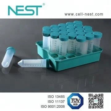 Premium USP VI Transparent 15ml Centrifuge Tube with Rack