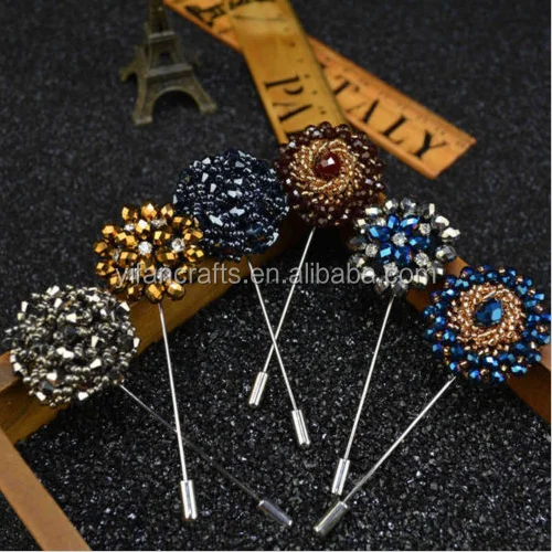 Новая мужская брошь на лацкан лента бутоньерка заколка ручной работы свадебные аксессуары