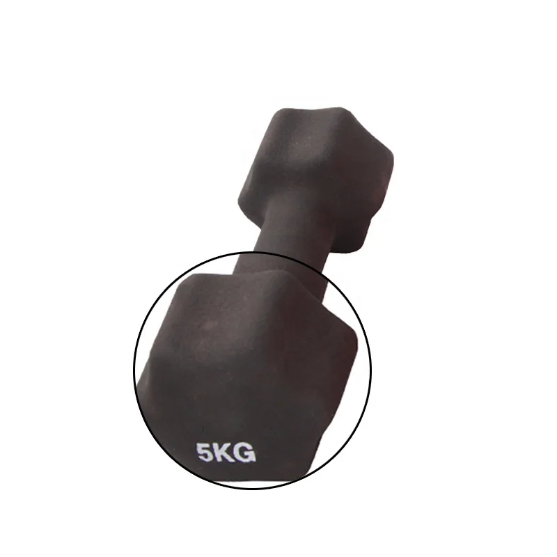 Wholesale Custom Women Gym Training Rubber Coated Hex Weights Dumbbell