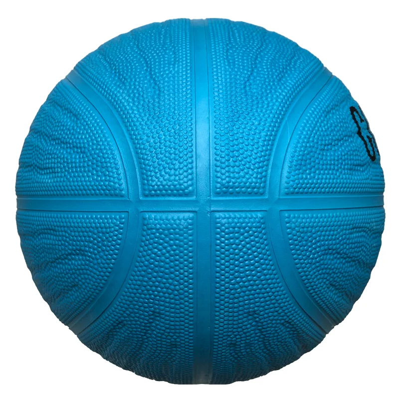 Hot Sale Kids Sports Ball Blue High Quality Inflatable Wavy Rubber Basketball