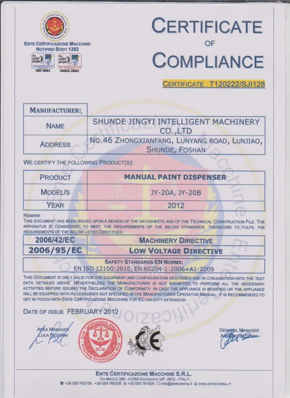 stainless steel canisters manual paint colorant dispenser