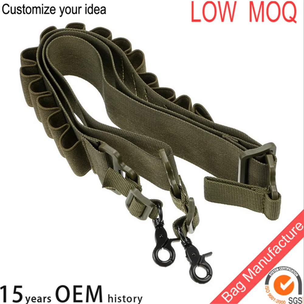 
AdjustableTactical 2 Point rifle gun Sling with 15 Shells Ammo Holder 
