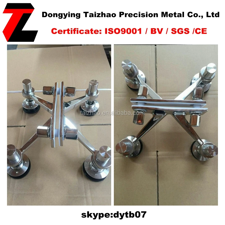 
Stainless Steel 304 316 spider 150mm nonmagnetic glass spider glass hardware 