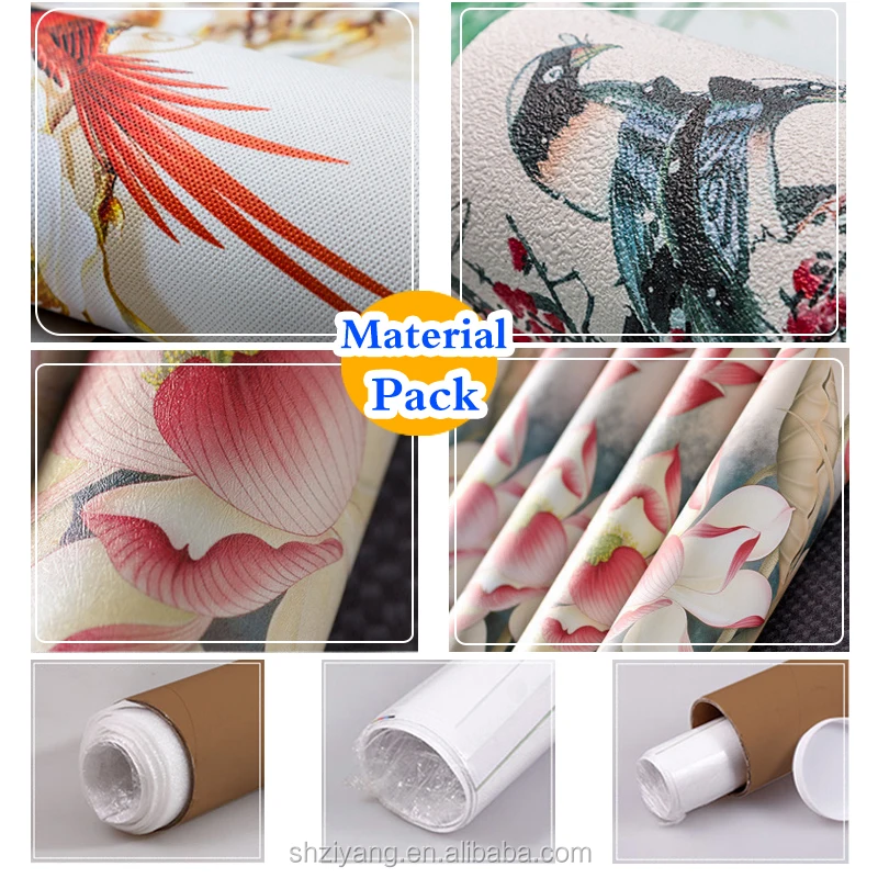 
printed cheap 3d wallpaper roll 