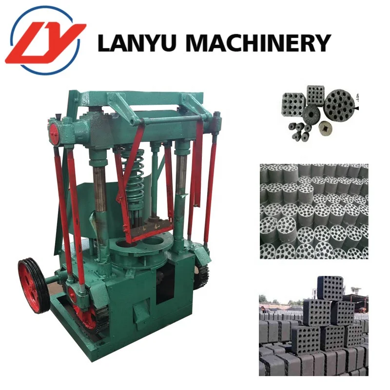 New Type 140 Coal Briquette Machine with Engine and Motor for Manufacturing Plant and Farm Industries