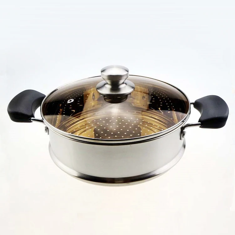 
Stainless Steel Oyster Food Steamer Pot and Crab Cooking Pots for Home Kitchen Use, Food Warmer Stew Pot 