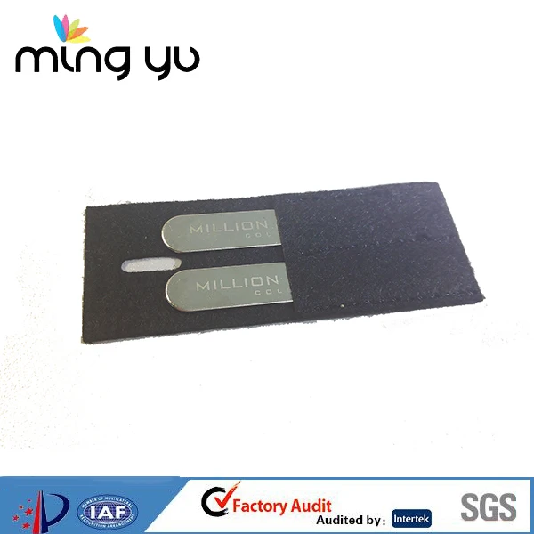 Garment Accessories Brass &Stainless Steel Brushed Collar Stays Collar Stiffeners Collar Stand Engraved with Customize Logo