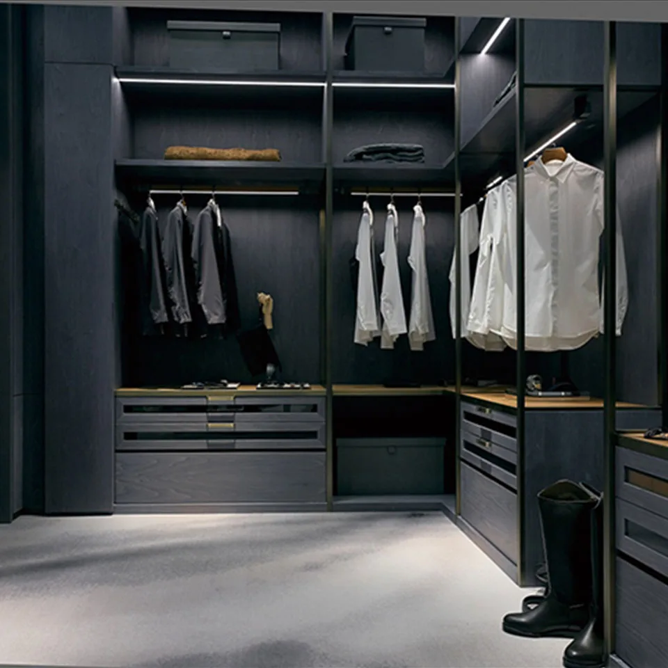 Большая роскошная деревянная витрина, мебель для винного шкафа