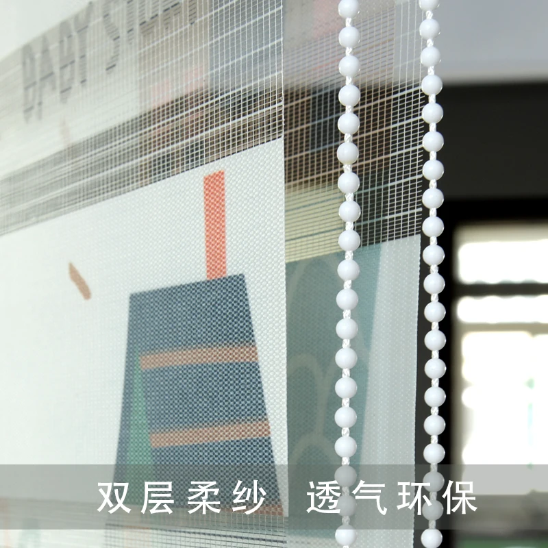 Customized printed window korea zebra blinds