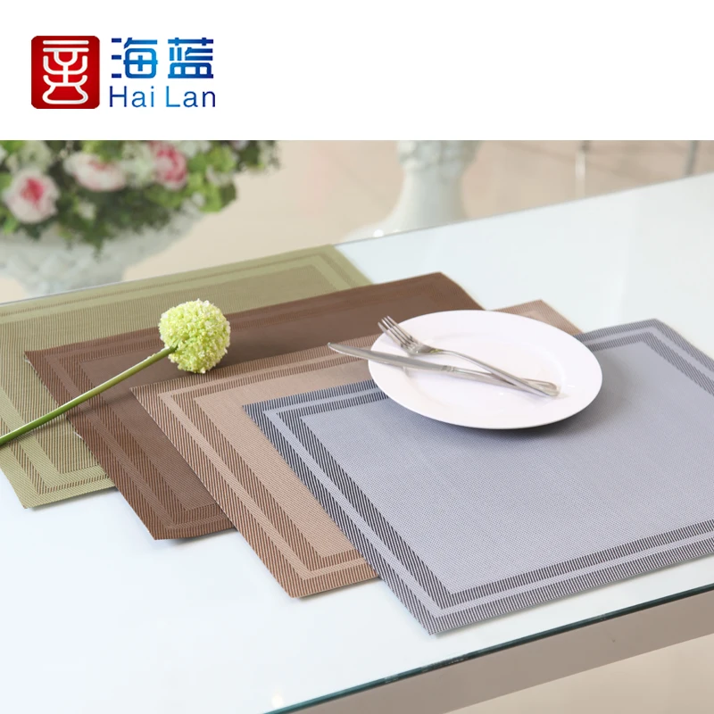 Newest Oriental Pvc Noodle Fabric Children Placemats