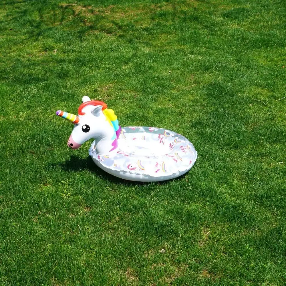 Надувное детское сиденье для плавания фламинго единорог лебедь плавательное кольцо ПВХ розовое плавающее бассейна
