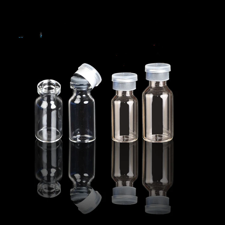 2ml 5ml Clear Vials Butyl Rubber Stopper medicine liquid Vials Laboratory bottle Mini Glass bottles