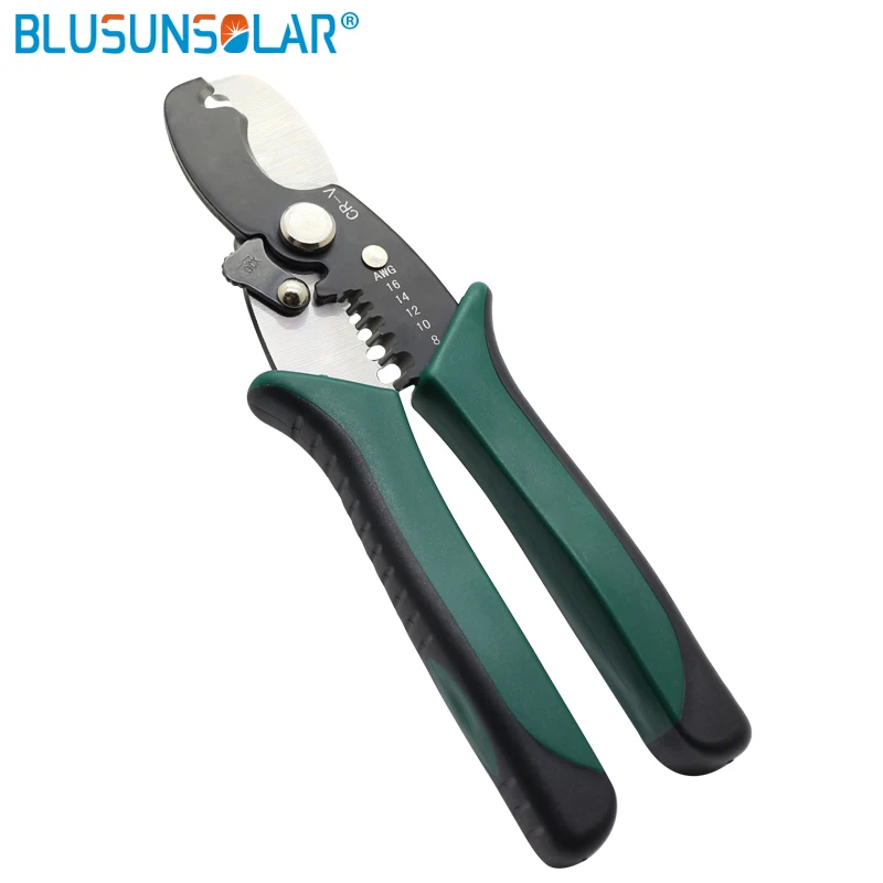 Wire Cable Stripper Steel Wire Stripping Pliers Cutting Stripping Hand Tool for 16AWG to 8 AWG Wire Cutting Tool