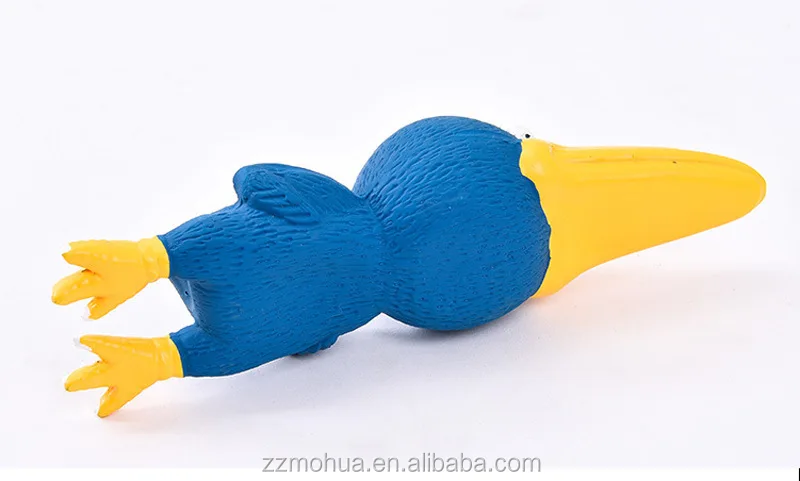 Прочная латексная жевательная игрушка Toucan милая аллигаторная птица аксессуары для домашних животных собак резиновые игрушки