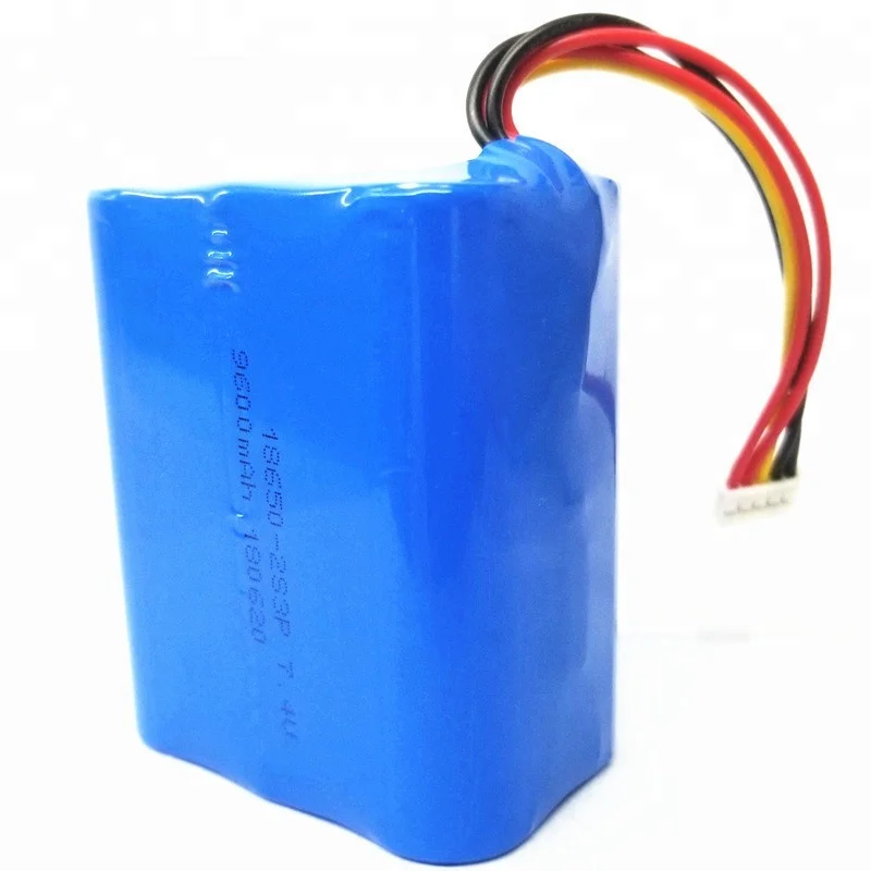 18650 2S3P Rechargeable lithium ion 7.4v 6000mAh 7800mAh 9000mAh 9600mAh li-ion polymer battery pack